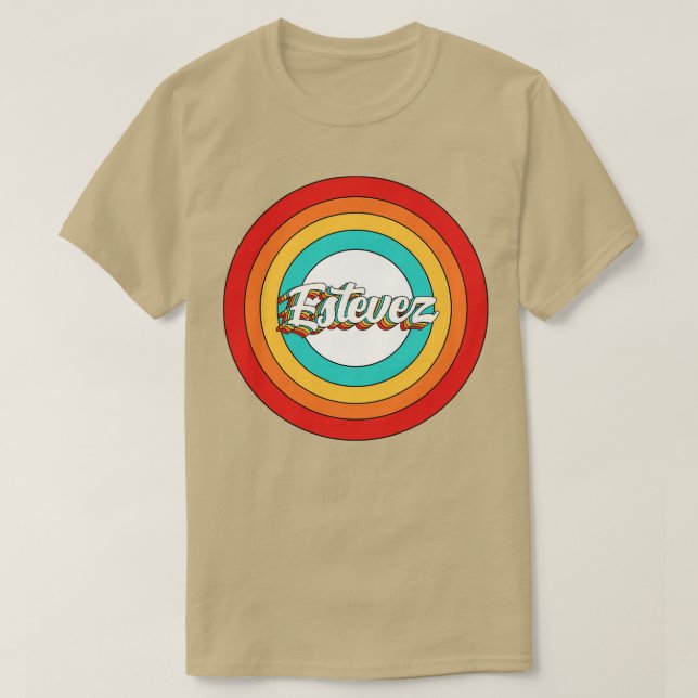 Estevez Name Shirt Vintage Estevez Circle (Design Front)