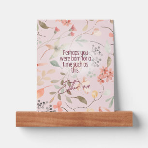 Esther 4:14 Christian Bible Verse Art Picture Ledge