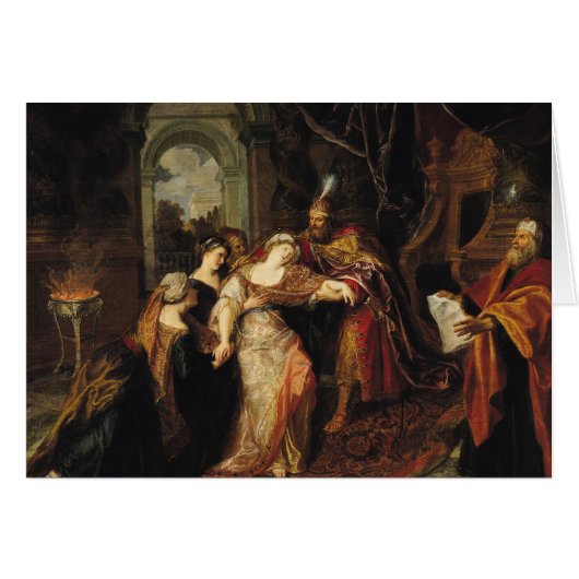 Esther before Ahasuerus, before 1697 Cards (Front Horizontal)
