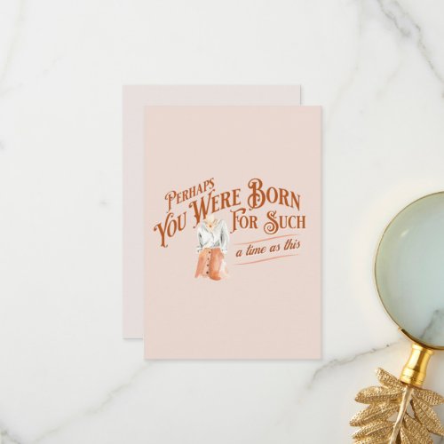 Esther Bible Verse Feminine  Thank You Card