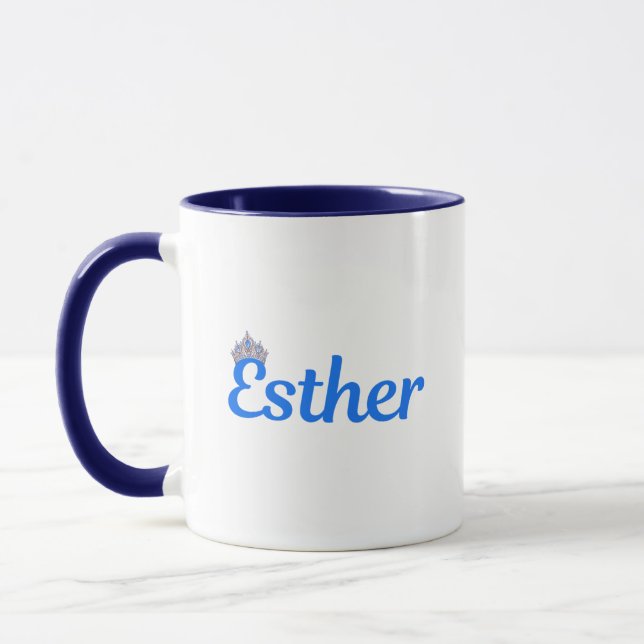 Esther Jewish Name Mug (Left)