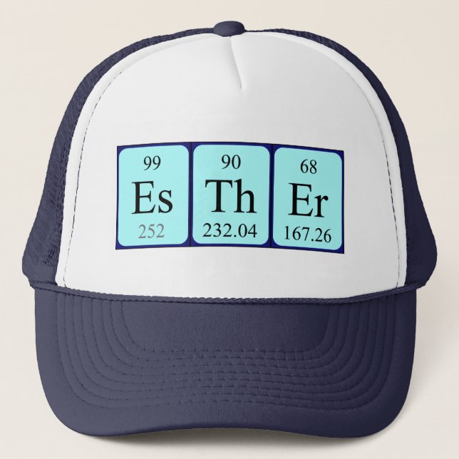 Esther periodic table name hat (Front)
