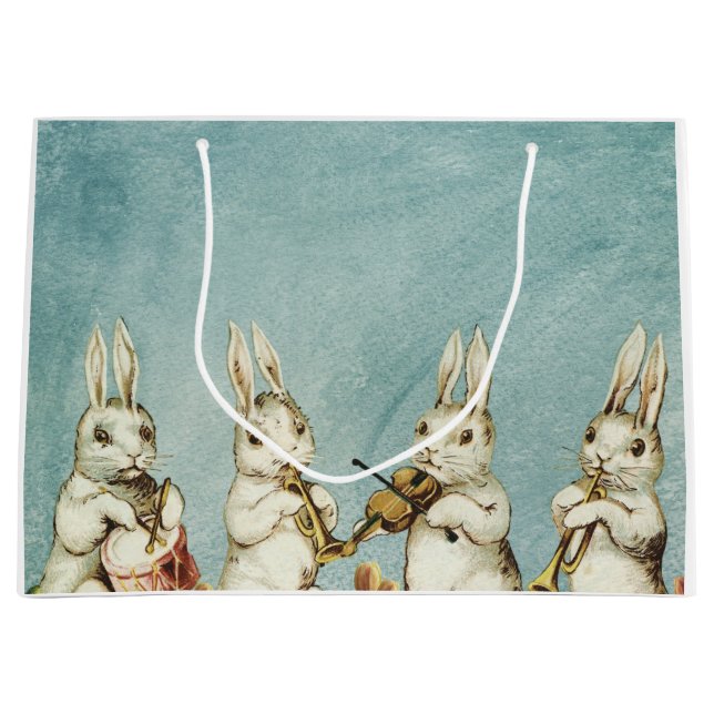 Esther rabbit vintage great picture large gift bag (Front)