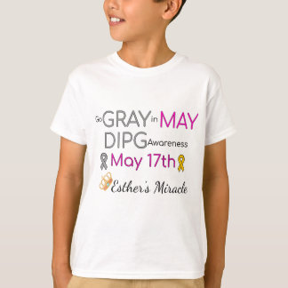 Esther's Miracle Kids' T-Shirt - Go Gray in May
