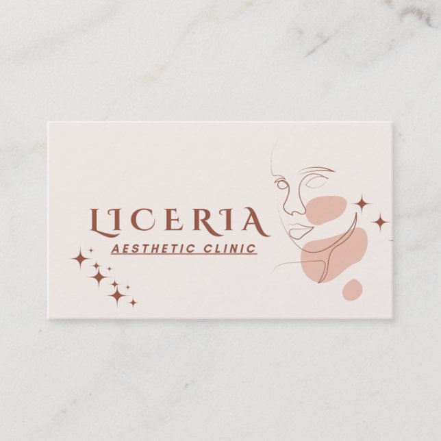 esthetic clinic business card (Front)