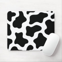 Esthetic Cow Print Mouse Pad