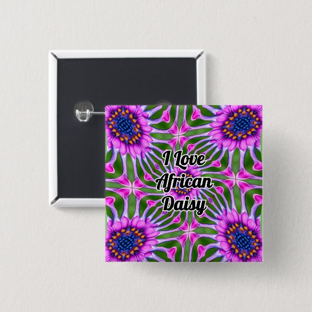 Esthetic Daisy Pattern Button (Front & Back)