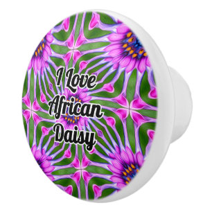 Esthetic Daisy Pattern Ceramic Knob