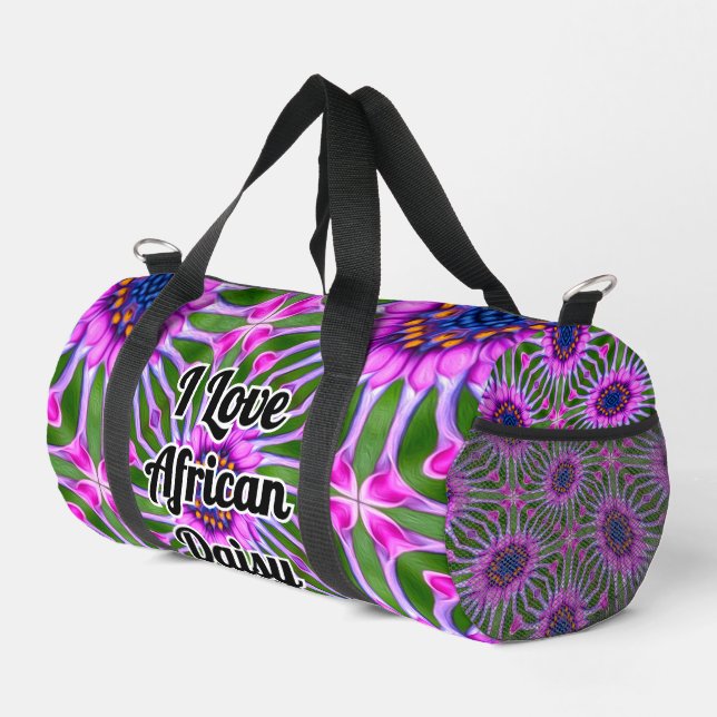 Esthetic Daisy Pattern Duffle Bag (Right Corner)