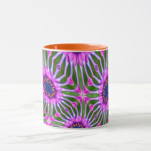 Esthetic Daisy Pattern Mug (Center)