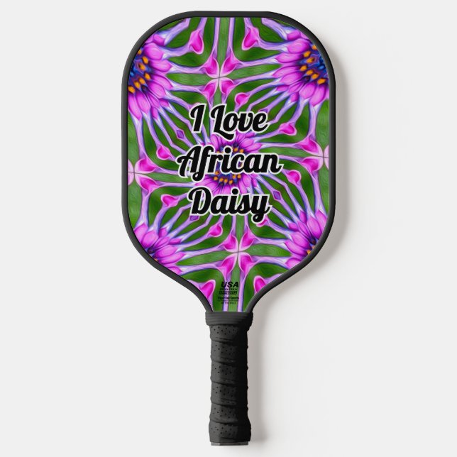 Esthetic Daisy Pattern Pickleball Paddle (Front)