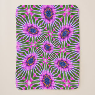 Esthetic Daisy Pattern Sherpa Blanket