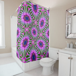 Esthetic Daisy Pattern Shower Curtain
