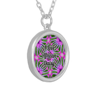 Esthetic Daisy Pattern Silver Plated Necklace