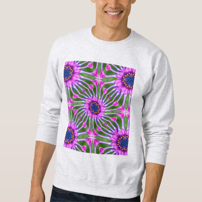 Esthetic Daisy Pattern Sweatshirt (Front)
