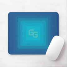 Esthetic Green and Blue Mouse Pad