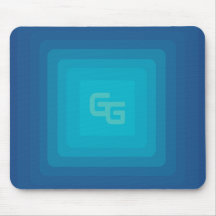 Esthetic Green and Blue Mouse Pad