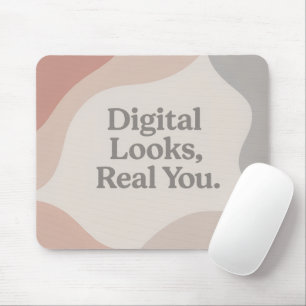 Esthetic Pastel Abstract Shapes Digital Look Mouse Pad
