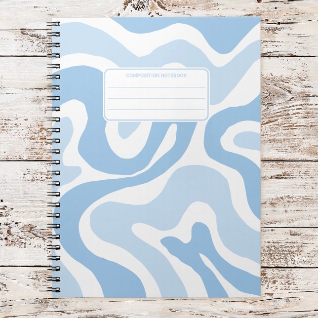 Esthetic Pastel Liquid Swirl Abstract Composition Notebook (Creator Uploaded)