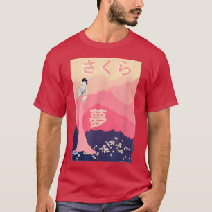 Esthetic Sakura Cherry Blossom Beautiful Japanese T-Shirt