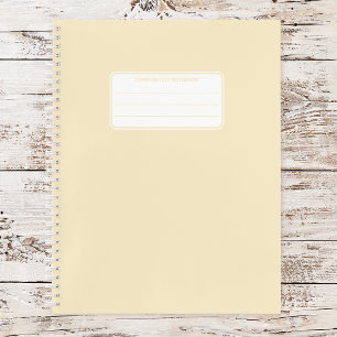 Esthetic Soft Pastel Solid Color Composition Notebook