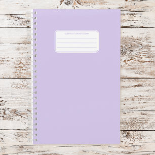 Esthetic Soft Pastel Solid Color Composition Notebook