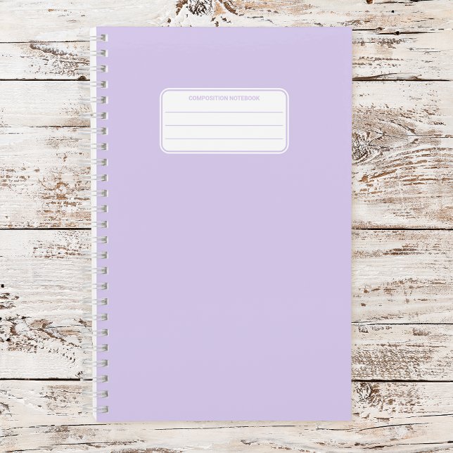 Esthetic Soft Pastel Solid Color Composition Notebook (Creator Uploaded)