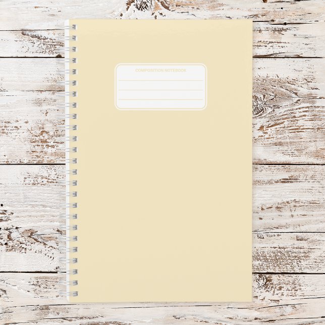 Esthetic Soft Pastel Solid Color Composition Notebook (Creator Uploaded)