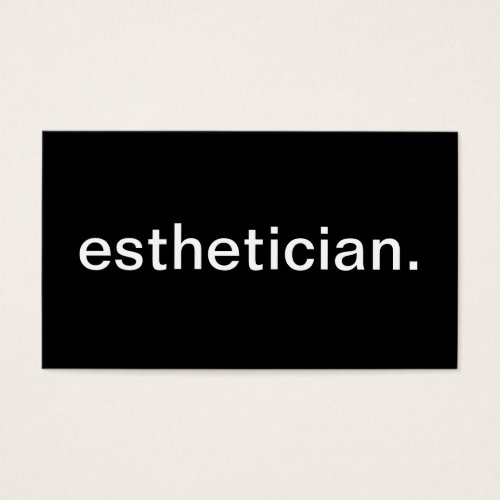 Esthetician Business Card Template