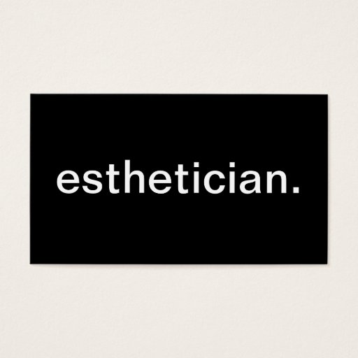 Customizable Esthetician Business Card Template