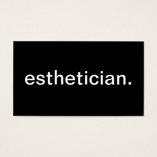 Esthetician (Front)