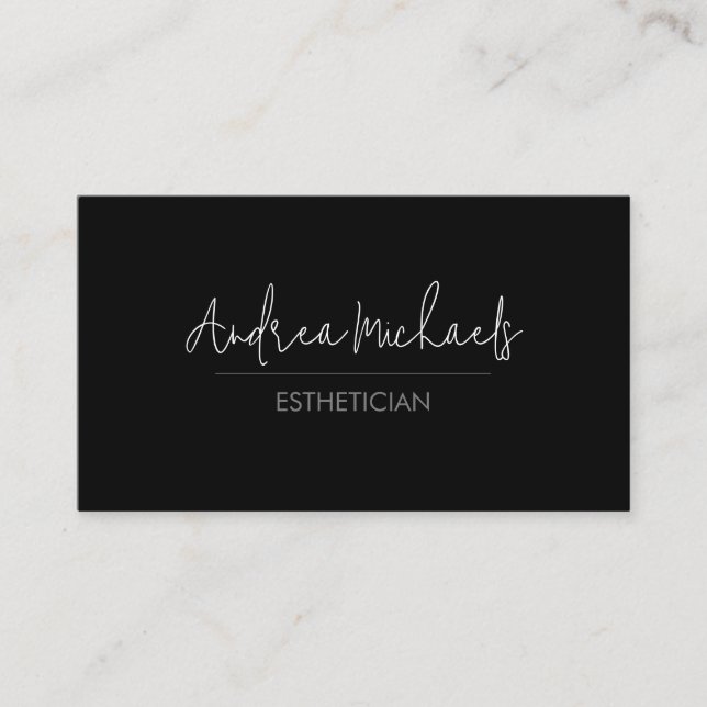 Esthetician Beautician Beauty  Business Card (Front)