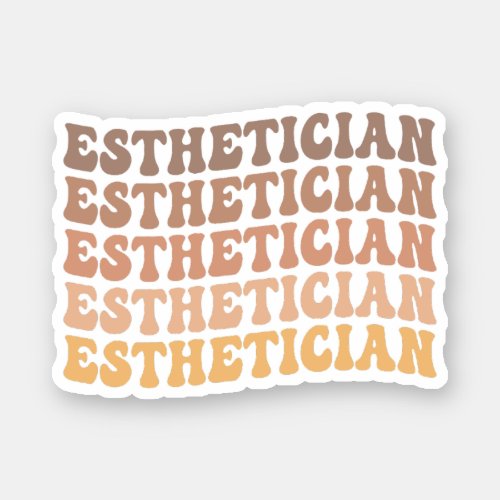 Esthetician Beauty Care New Licensed Esthetician Sticker
