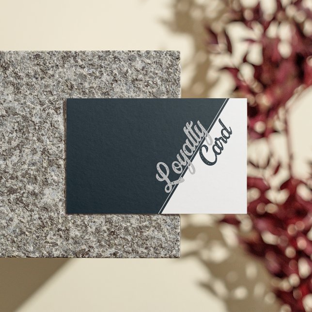 Esthetician Beauty Salon Black White Gray Grey  Loyalty Card (Esthetician Beauty Salon Black White Gray Grey Loyalty Card)