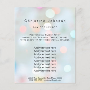 esthetician beauty salon flyer