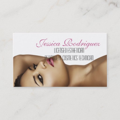 Customizable Esthetician Beauty Skin Care Business card
