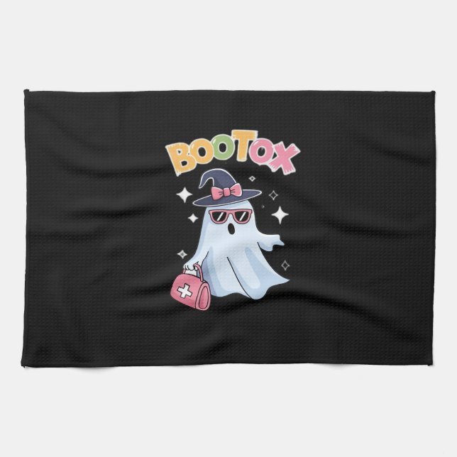Esthetician Botox Halloween Aesthetic Nurse Plasti Kitchen Towel (Horizontal)
