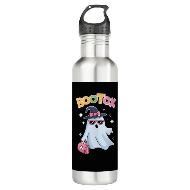 Esthetician Botox Halloween Aesthetic Nurse Plasti Stainless Steel Water Bottle (Front)