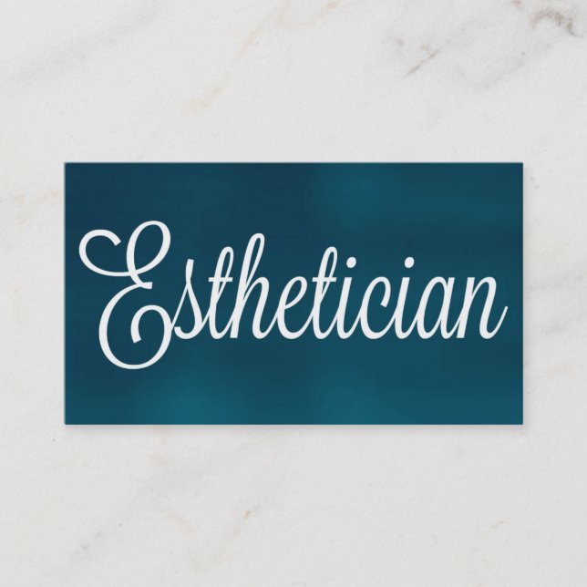 Esthetician Brushed Business Card (Front)