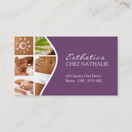 Customizable Esthetician ~ Business Card