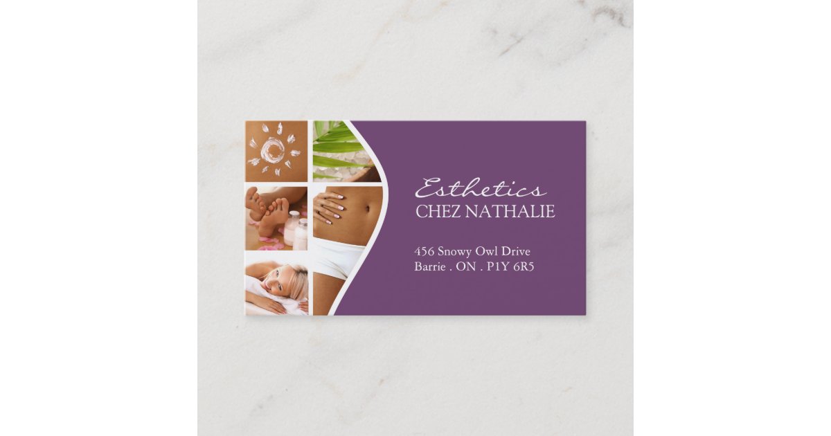 Esthetician Business Card Zazzle