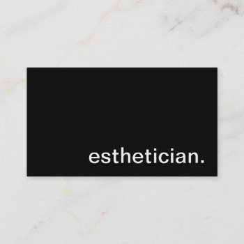 Esthetician Business Card by HolidayZazzle at Zazzle