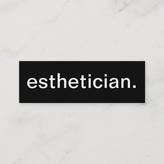 Esthetician Business Card (Front)