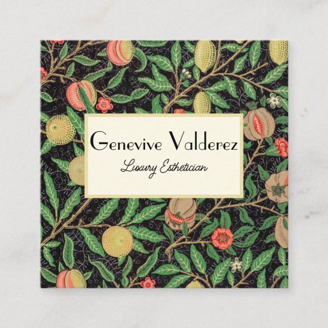 Esthetician Business Card, Hairstylist,Hairdresser Square Business Card (Front)