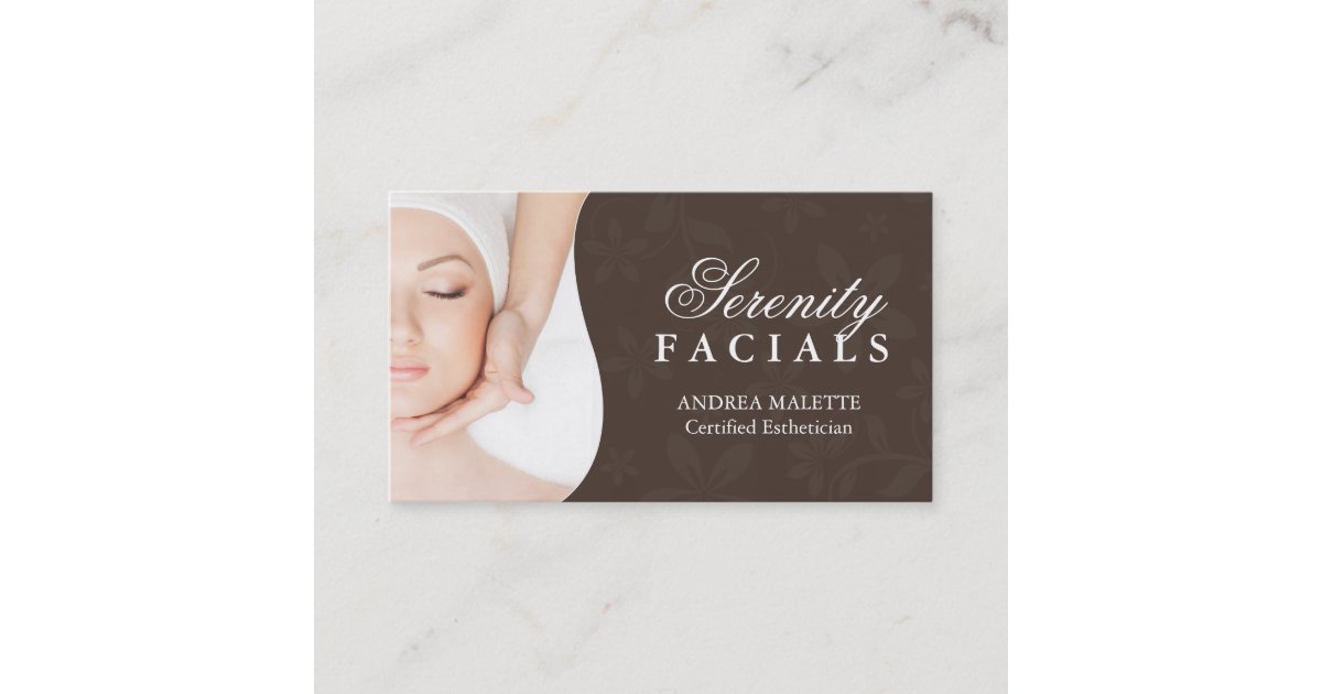 aesthetician business cards