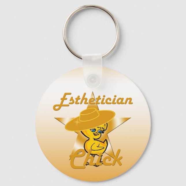 Esthetician Chick #10 Keychain (Front)