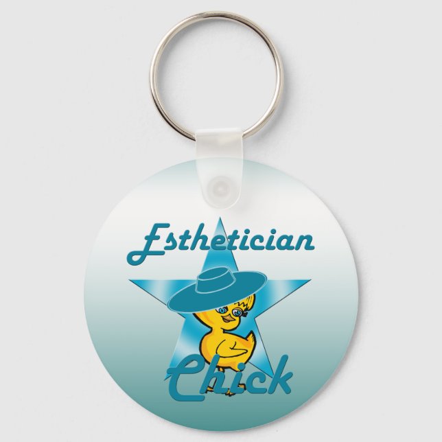 Esthetician Chick #7 Keychain (Front)