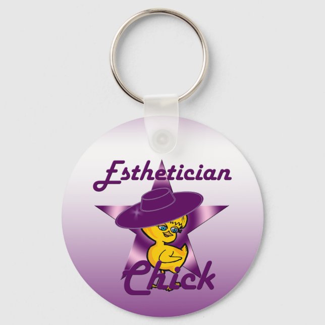 Esthetician Chick #9 Keychain (Front)