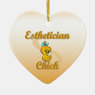 Esthetician Chick Ceramic Ornament