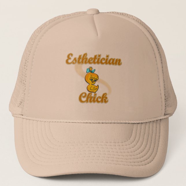 Esthetician Chick  Trucker Hat (Front)